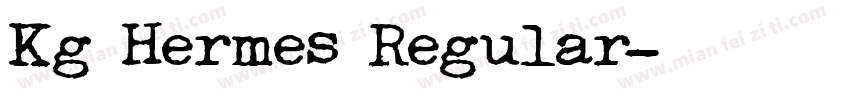Kg Hermes Regular字体转换